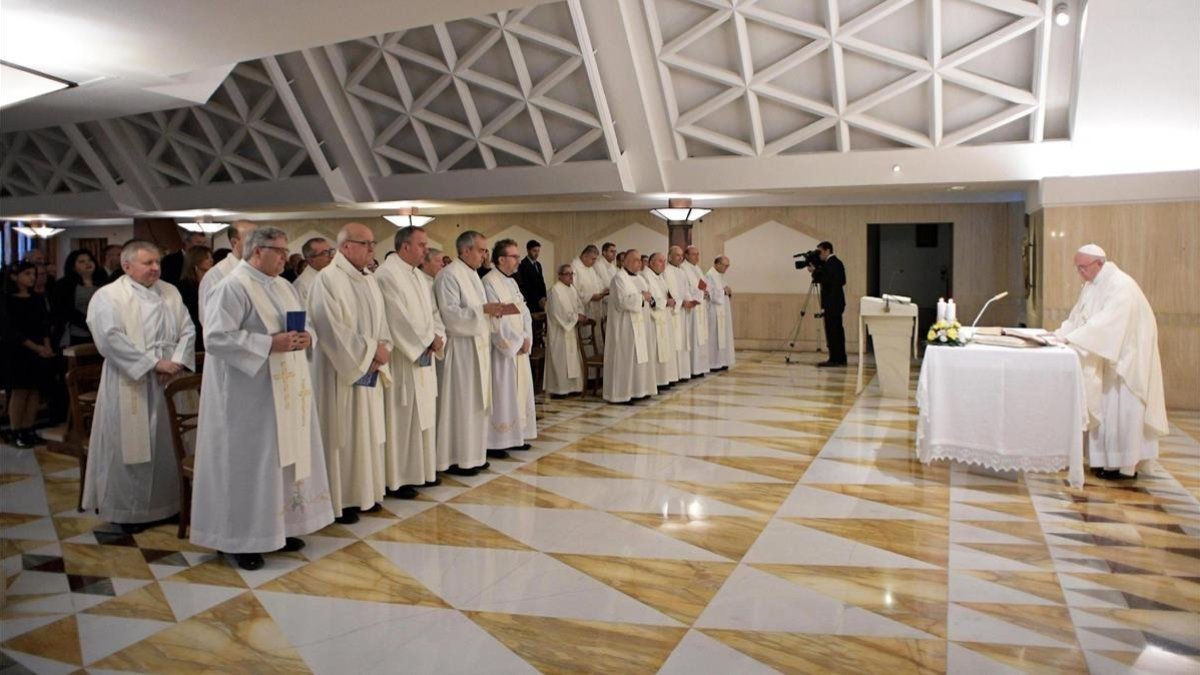 Acto religioso en el Vaticano. /-EFE / OBSERVATORE ROMANO