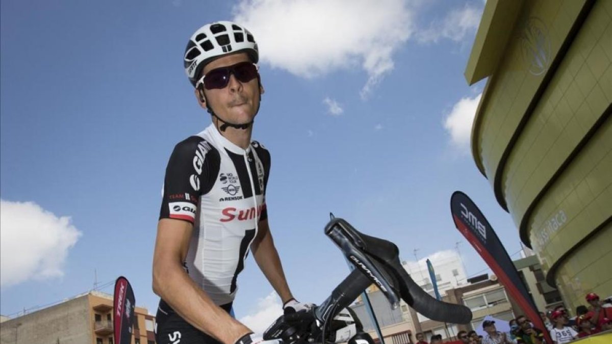 Warren Barguil, en una imagen de esta Vuelta-AFP / JAIME REINA