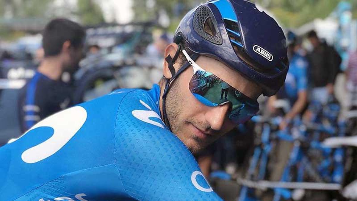 Carlos Barbero, en la primera etapa de la Route d’Occitanie.-MOVISTAR TEAM