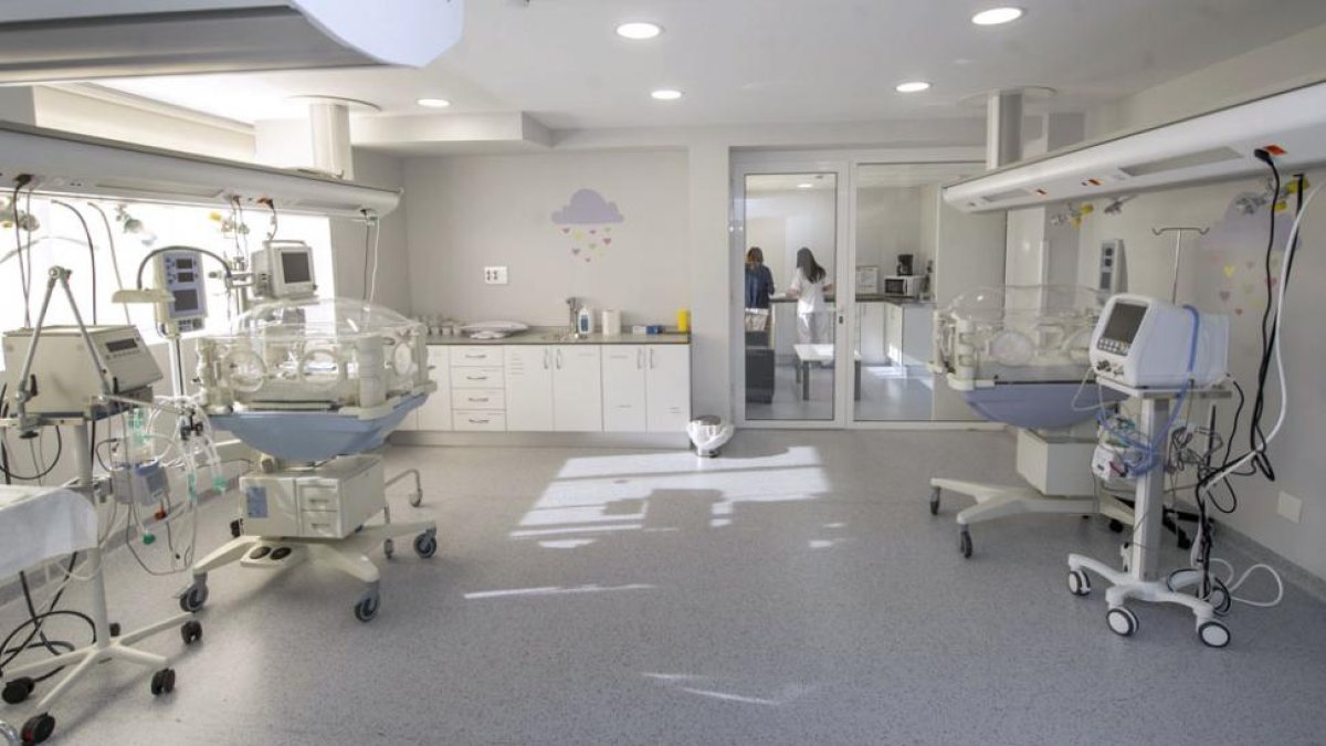 Imagen de la zona de neonatos de la unidad materno infantil.