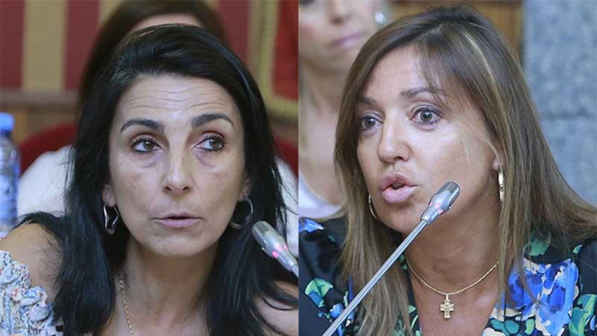 Gloria Bañeres (Cs) y Carolina Blasco (PP).-