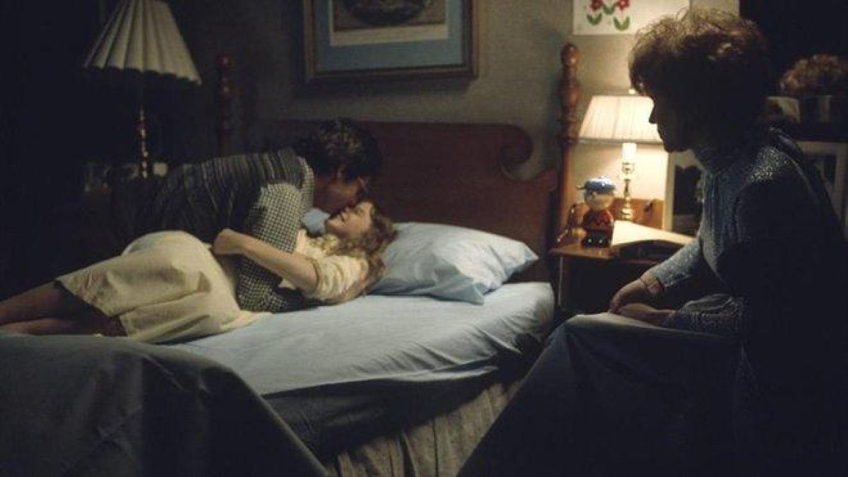 Un momento del rodaje de ’El exorcista’ aparecido en el documental ’Leap of faith’-