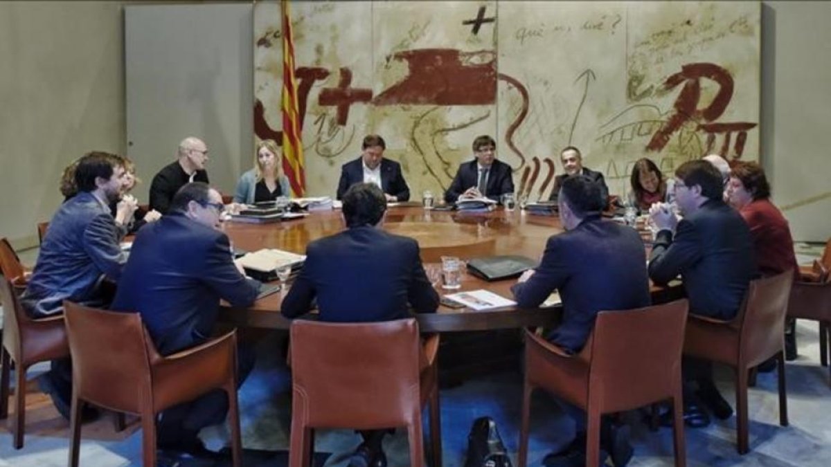 Reunión del Consell Executiu en el Palau de la Generalitat.-FERRAN SENDRA