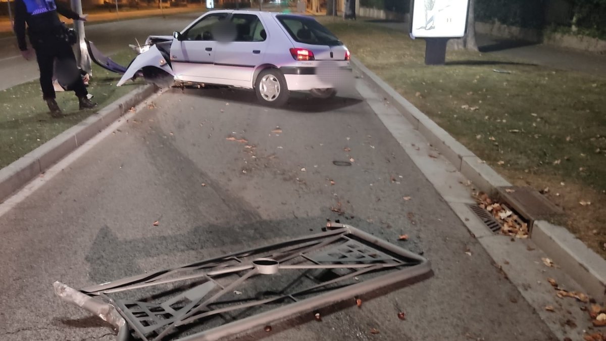 Imagen del accidente. POLICÍA LOCAL