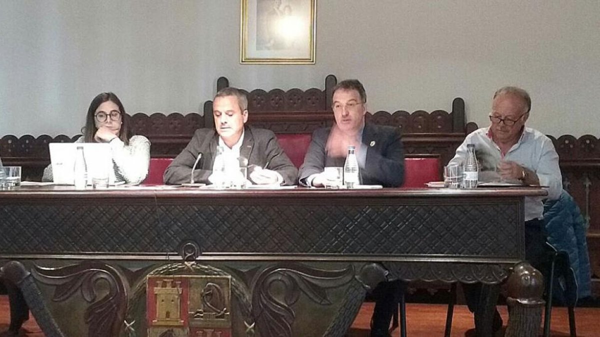 La alcaldesa lermeña, Celia Izquiedo, durante su intervención en el I Encuentro de Conjuntos Históricos celebrado esta semana.-ECB