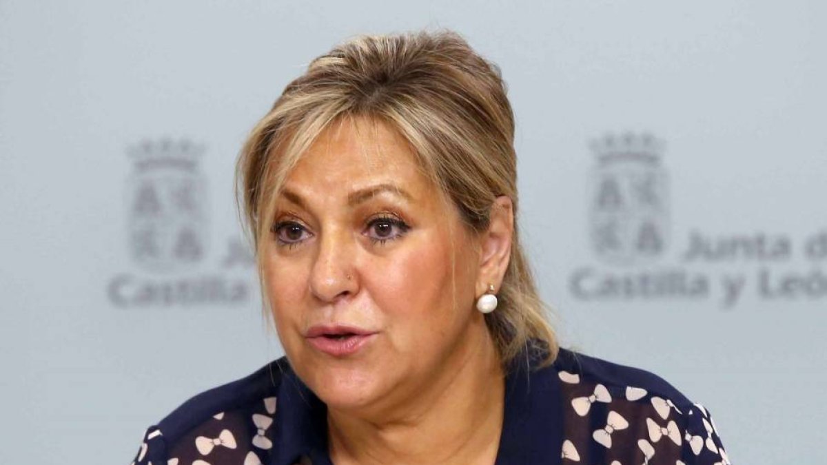 La vicepresidenta y portavoz de la Junta, Rosa Valdeón, comparece tras la reunión del Consejo de Gobierno.-Ical
