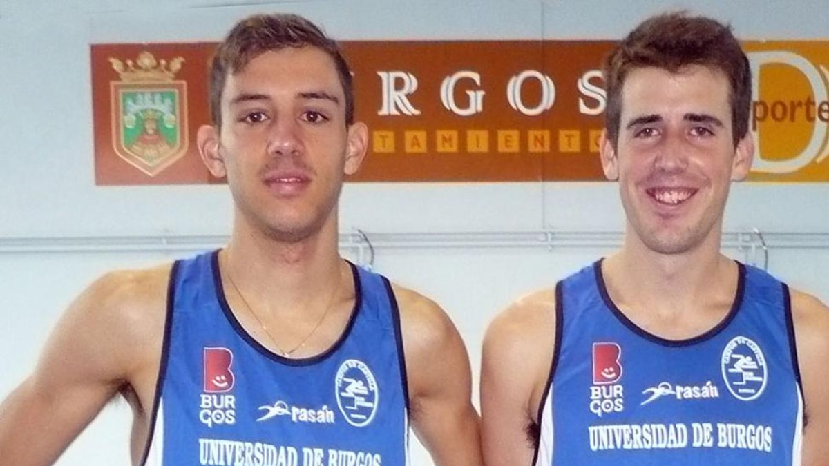 Pablo Fernández y David García Azofra ya lucen los colores del UBU.-ECB