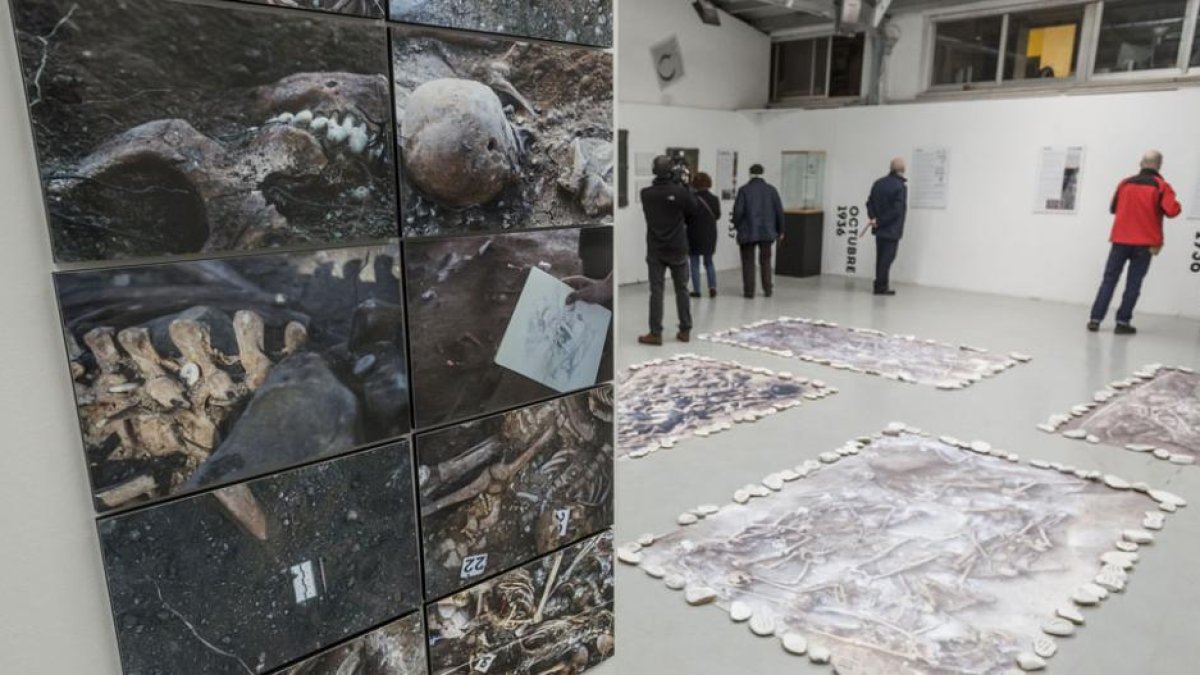La exhumación de las fosas comunes los dos últimos años cierran este recorrido cronológico por la historia del Monte de Estépar.-Santi Otero