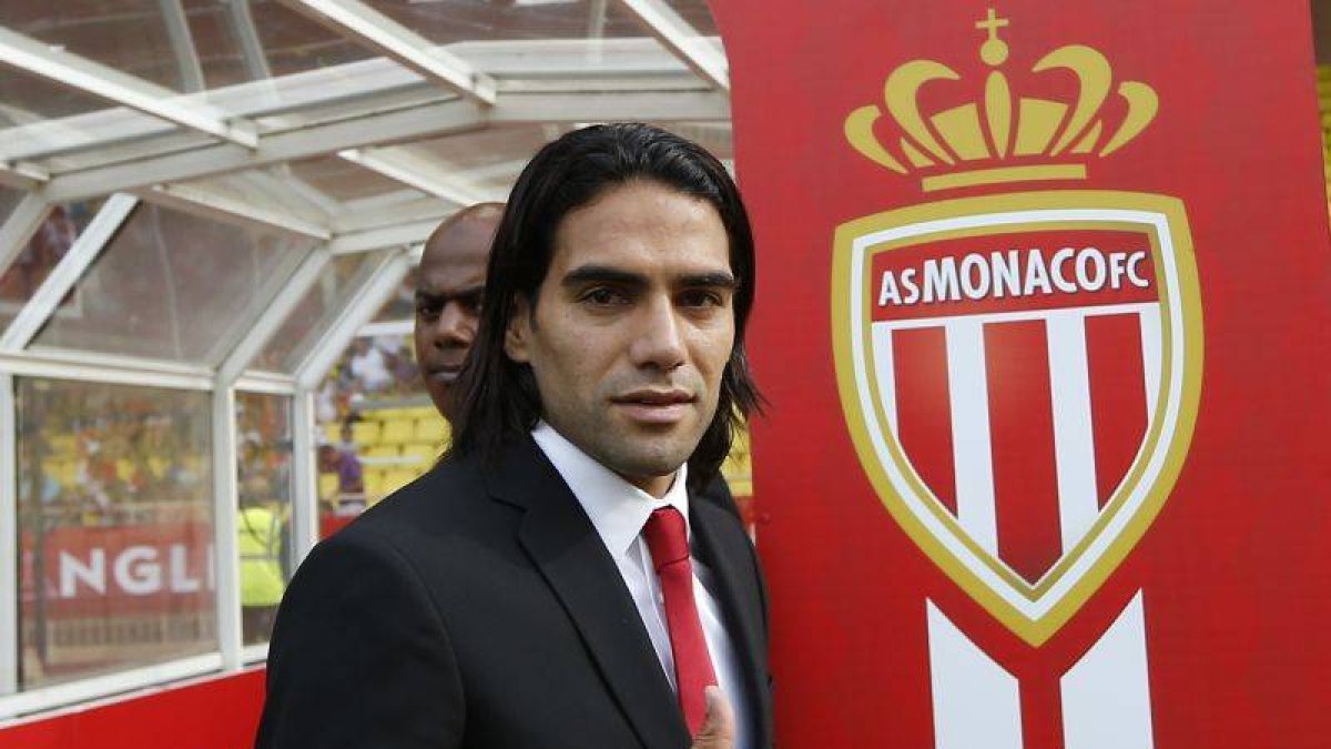 Falcao, en su etapa como jugador del Mónaco.-Foto: AFP
