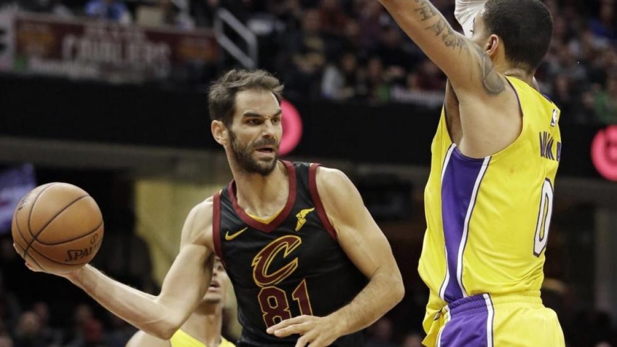 José Manuel Calderón en el partido de esta madrugrada frente a Los Lakers-/ TONY DEJAK