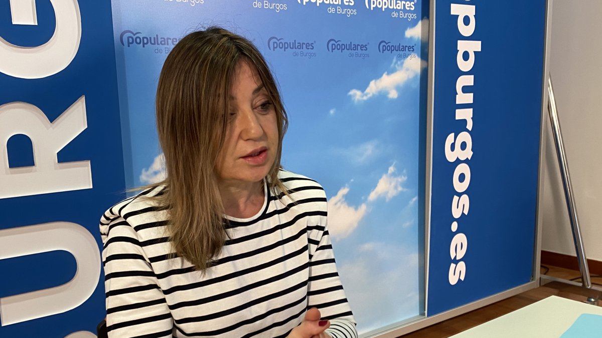 Carolina Blasco durante una rueda de prensa. ECB