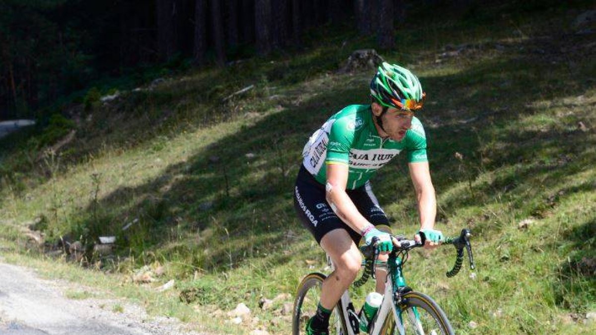 Carlos Barbero durante la pasada Vuelta a Burgos.-RICARDO ORDÓÑEZ