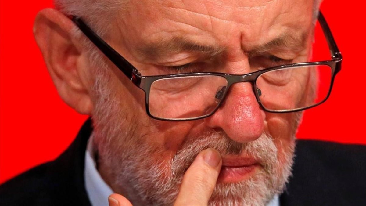 Jeremy Corbyn, en la conferencia anual del Partido Laborista, el 25 de septiembre del 2018 en Liverpool-PHIL NOBLE (AFP)