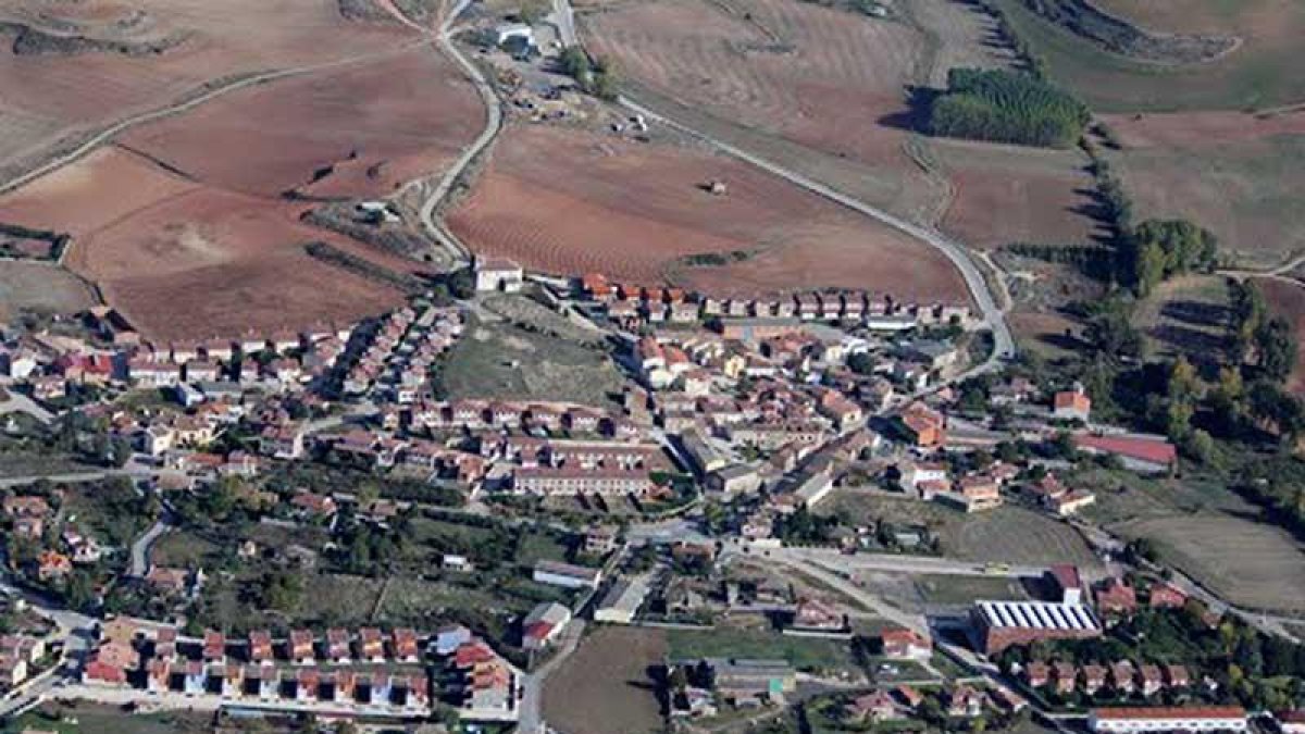 Vista aérea de Villariezo. ECB