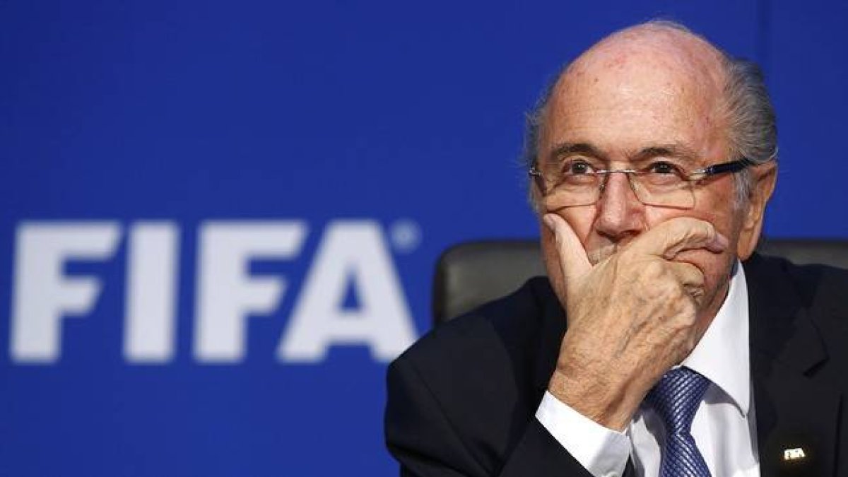 El presidente de la FIFA, Joseph Blatter, durante una conferencia de prensa en Zúrich, el pasado julio.-REUTERS / ARND WIEGMANN