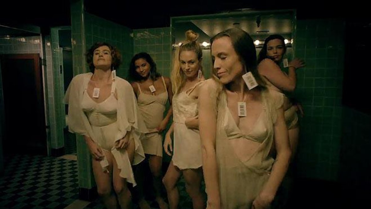 Una imagen del vídeo 'Straight Outta Vagina (feat. Desi Mo & Leikeli47)', de las Pussy Riot.-