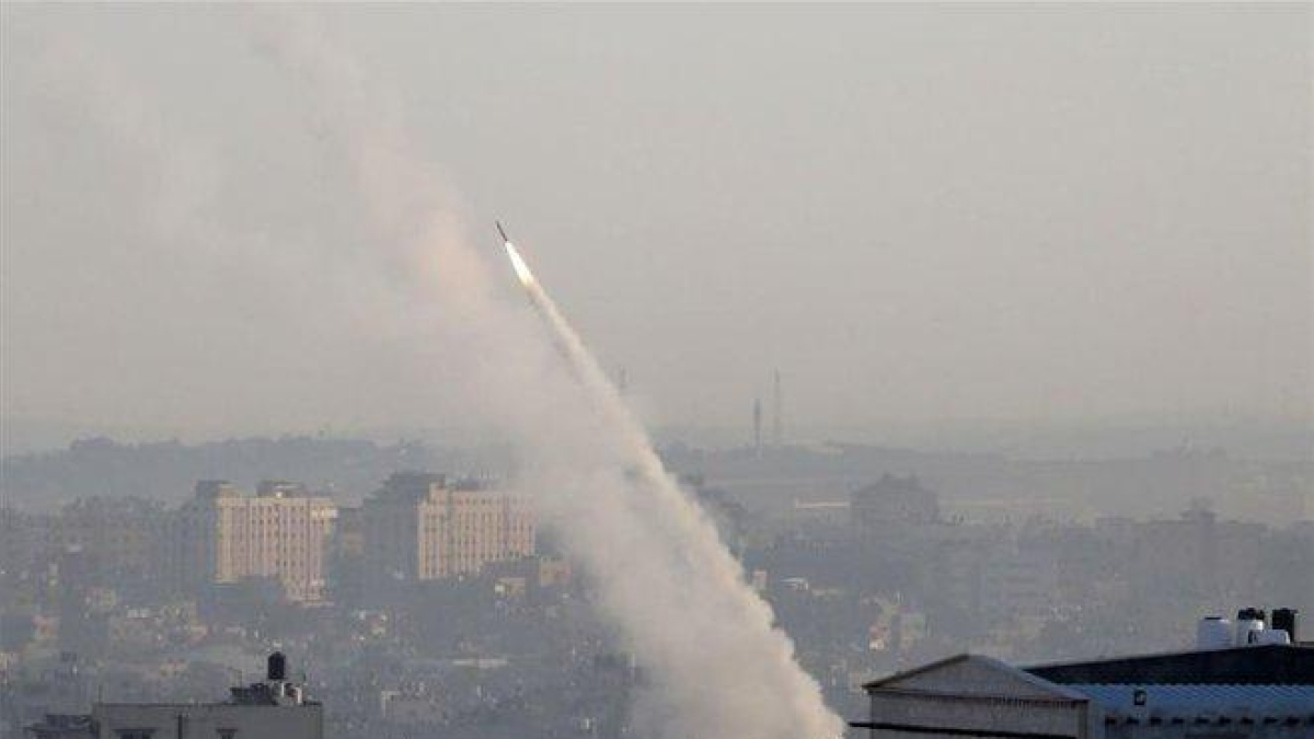 Misiles lanzados en la Franja de Gaza.-EUROPA PRESS