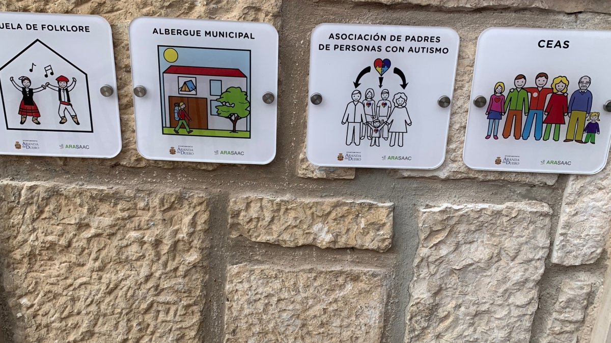 Aranda incorpora pictogramas para mejorar la accesibilidad