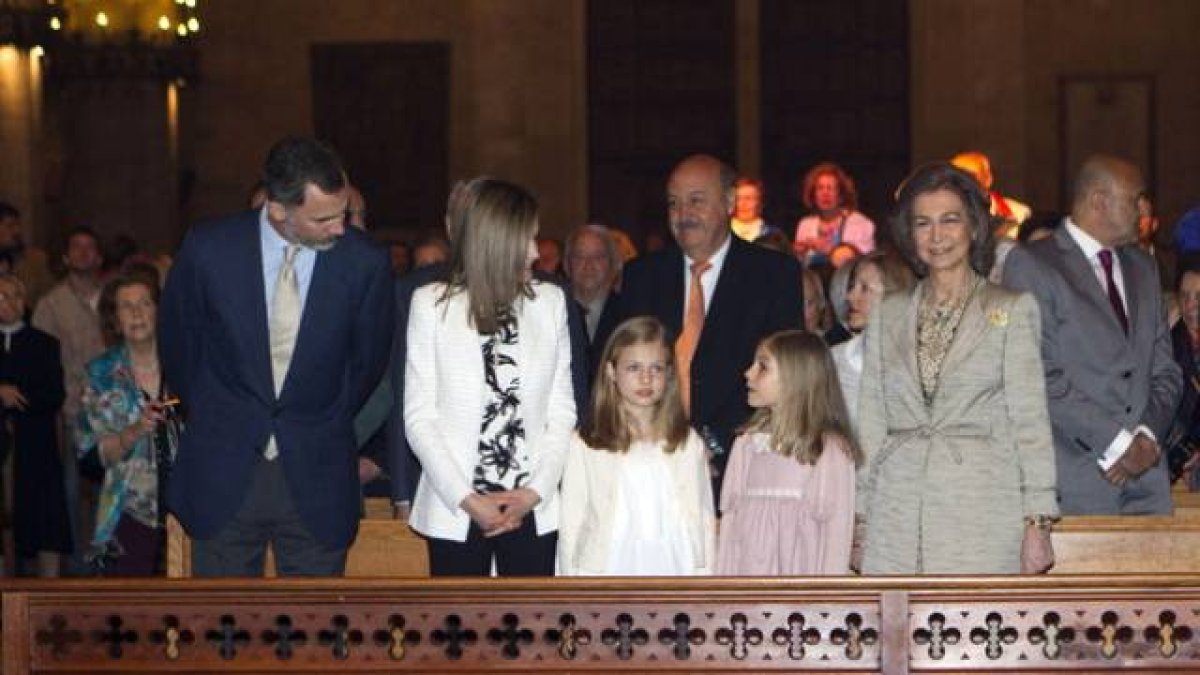 A la cita no han asistido ni el rey Juan Carlos ni las infantas Cristina y Elena.-Foto: EFE / MONTSERRAT T DIEZ