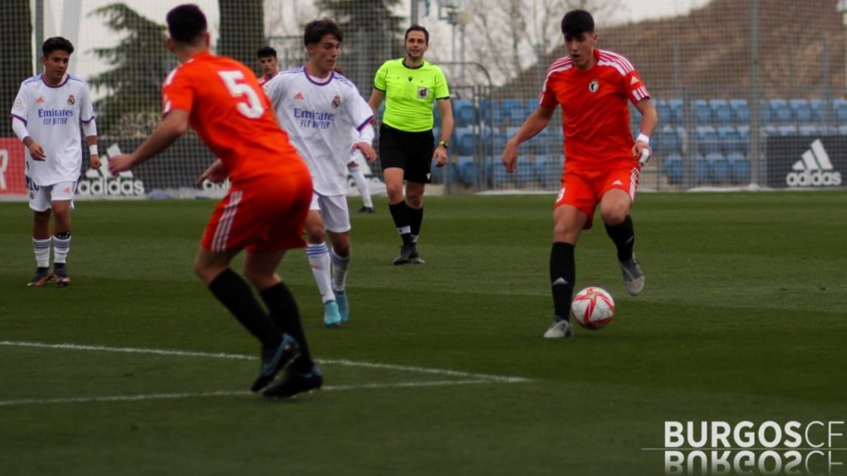 Imagen del partido disputado en Madrid. BURGOS CF