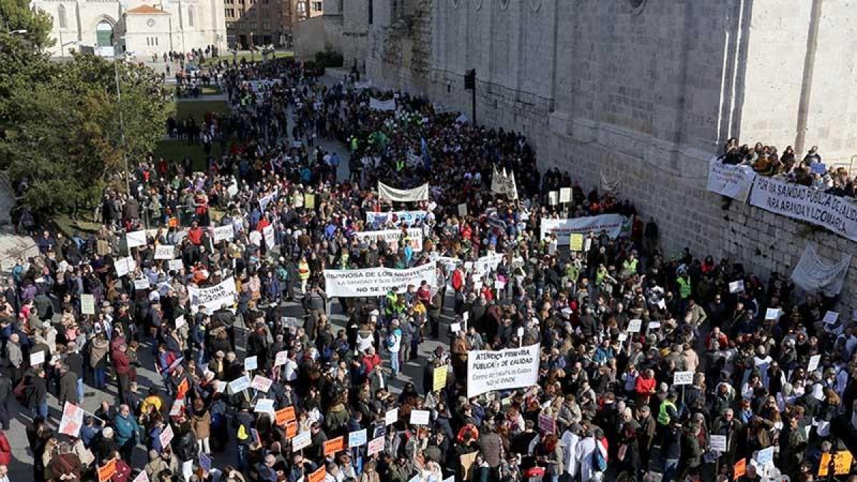 Manifestación del pasado sábado en Valladolid.-ICAL