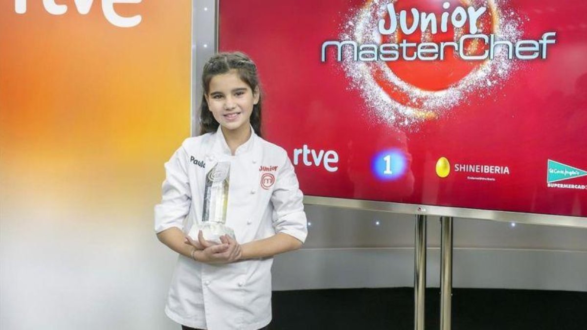 Paula, la niña de Mataró de 10 años que se ha alzado con la victoria en 'Masterchef junior 4'.-TVE