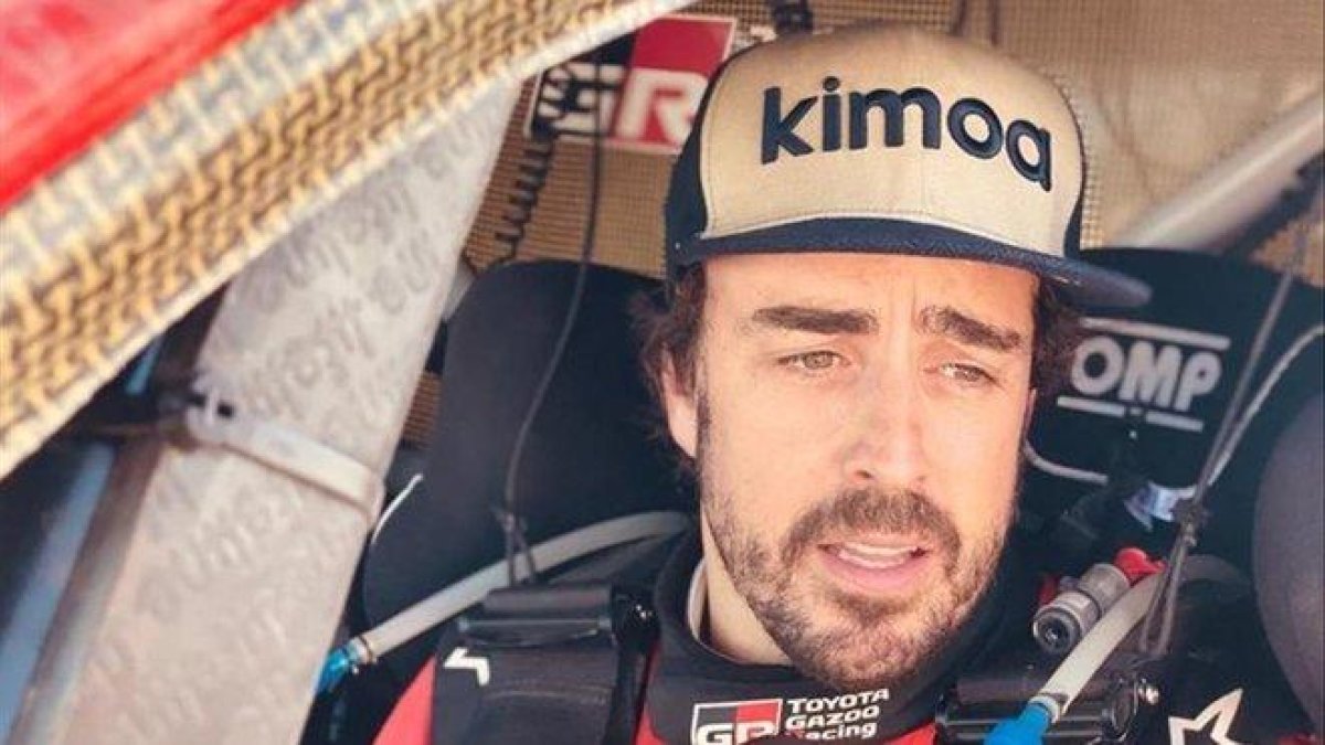Fernando Alonso, en la primera etapa del Rally de Marruecos.-