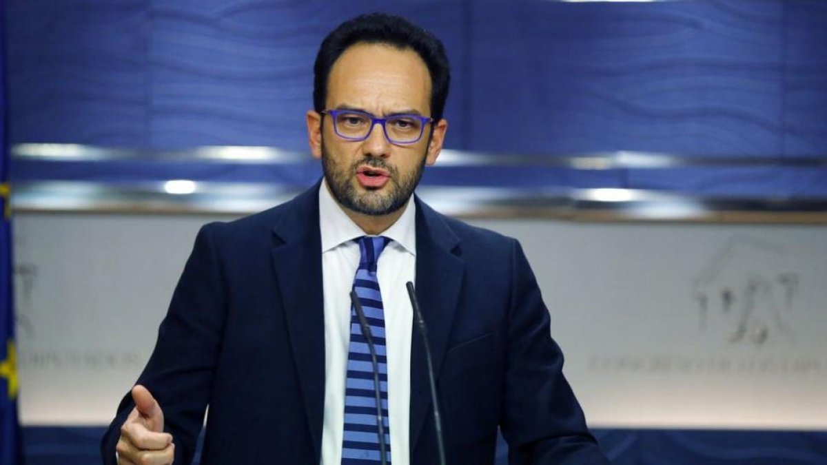 El portavoz del PSOE en el Congreso, Antonio Hernando.-EFE / ARCHIVO