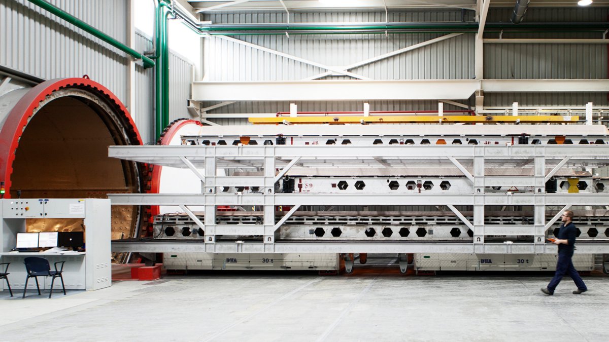 Imagen del interior de la fábrica de Aciturri en el Parque Tecnológico de Boecillo (Valladolid). EM