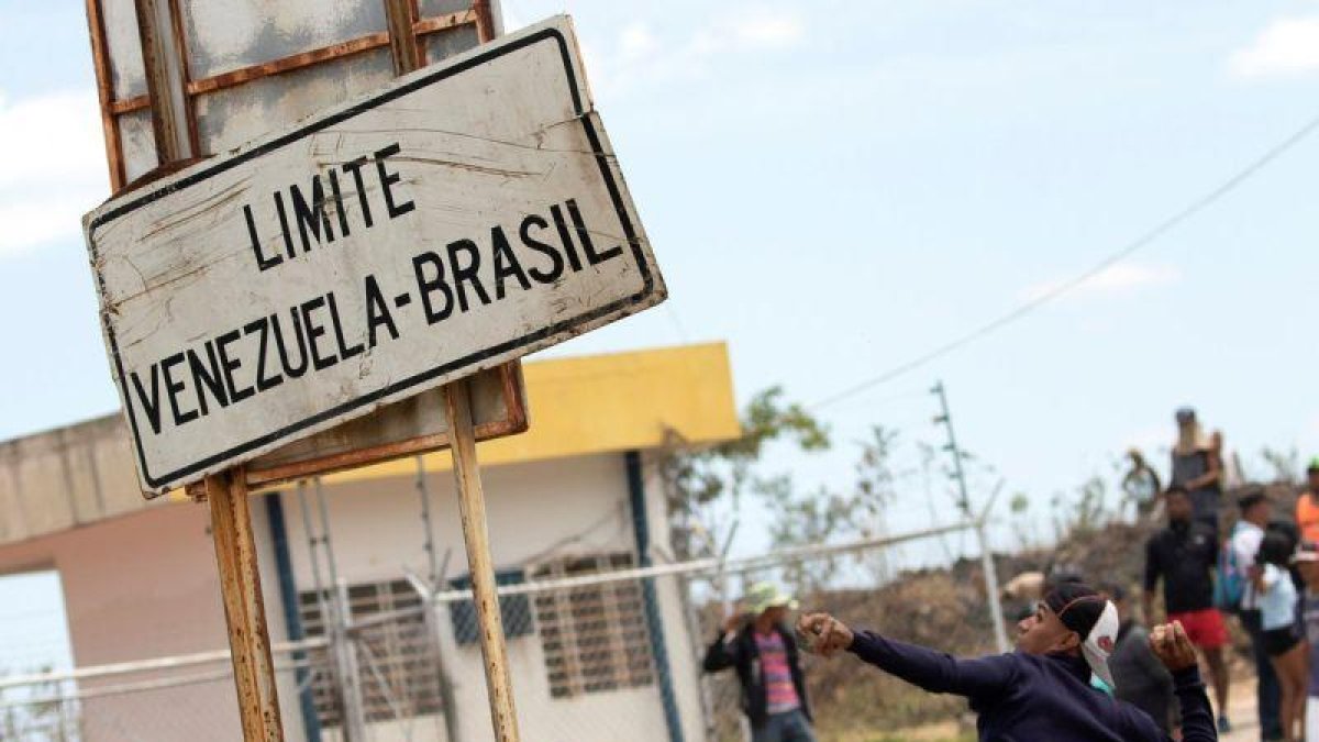 La frontera entre Brasil y Venezuela ha sido escenario de disturbios.-EFE