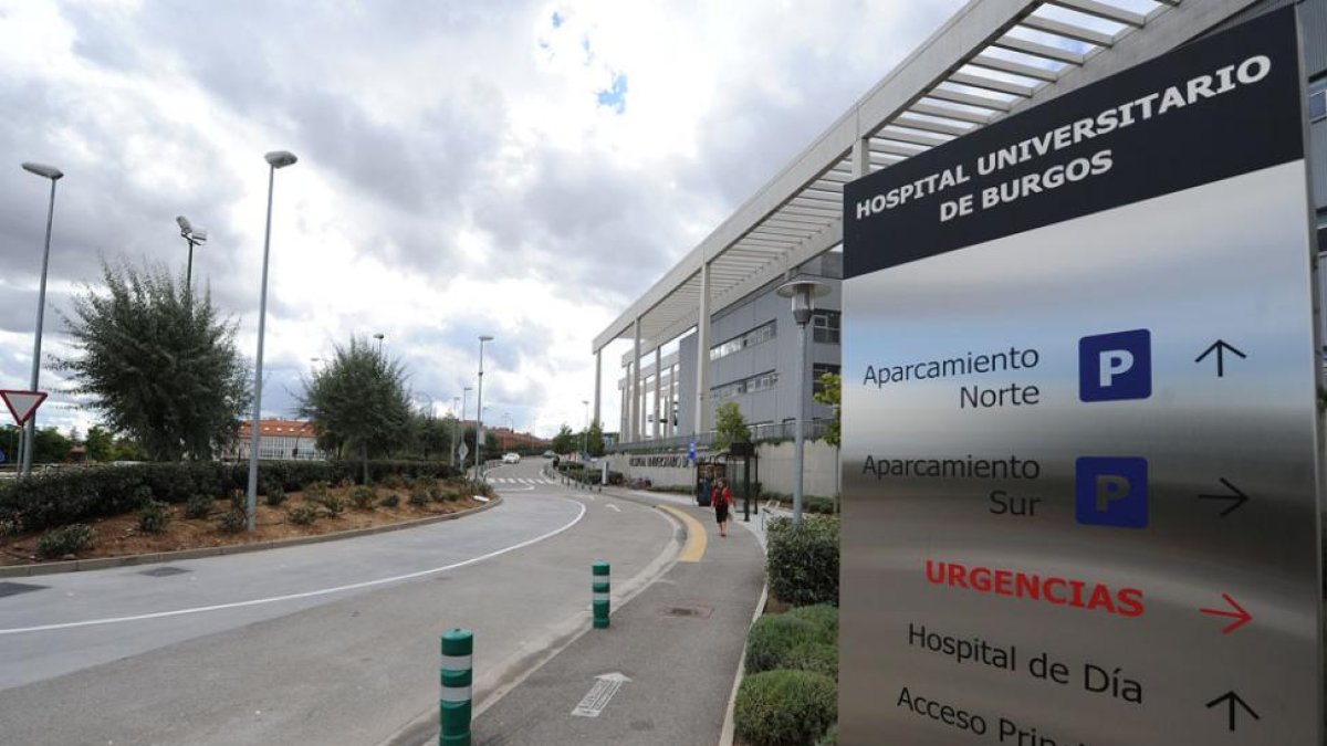 Imagen de los accesos al HUBU. ECB