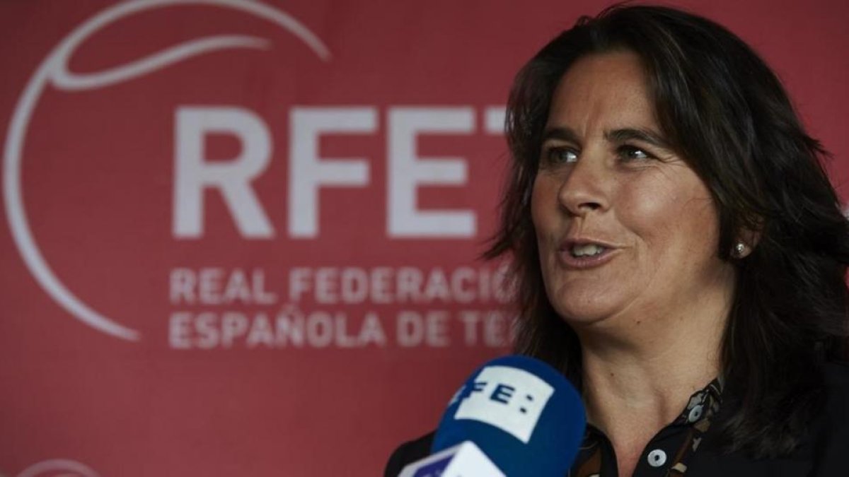 Conchita Martínez, la capitana española de Copa Davis.-EFE