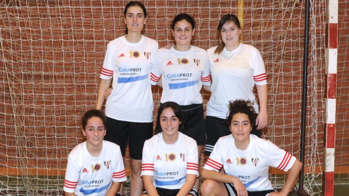 Plantilla del Hotel Ciudad de Burgos, uno de los equipos participantes en la liga femenina.-ISRAEL L. MURILLO