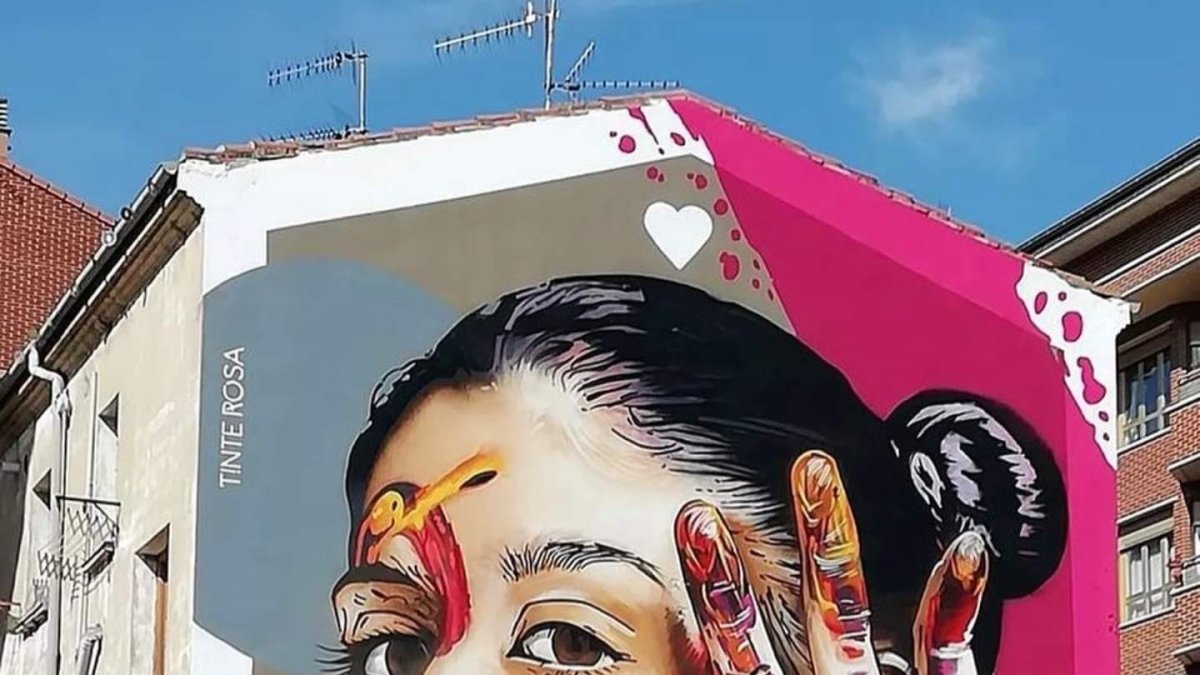 Mural creado por Tinte Rosa en Miranda de Ebro. considerado uno de los mejores del mundo. TINTE ROSA