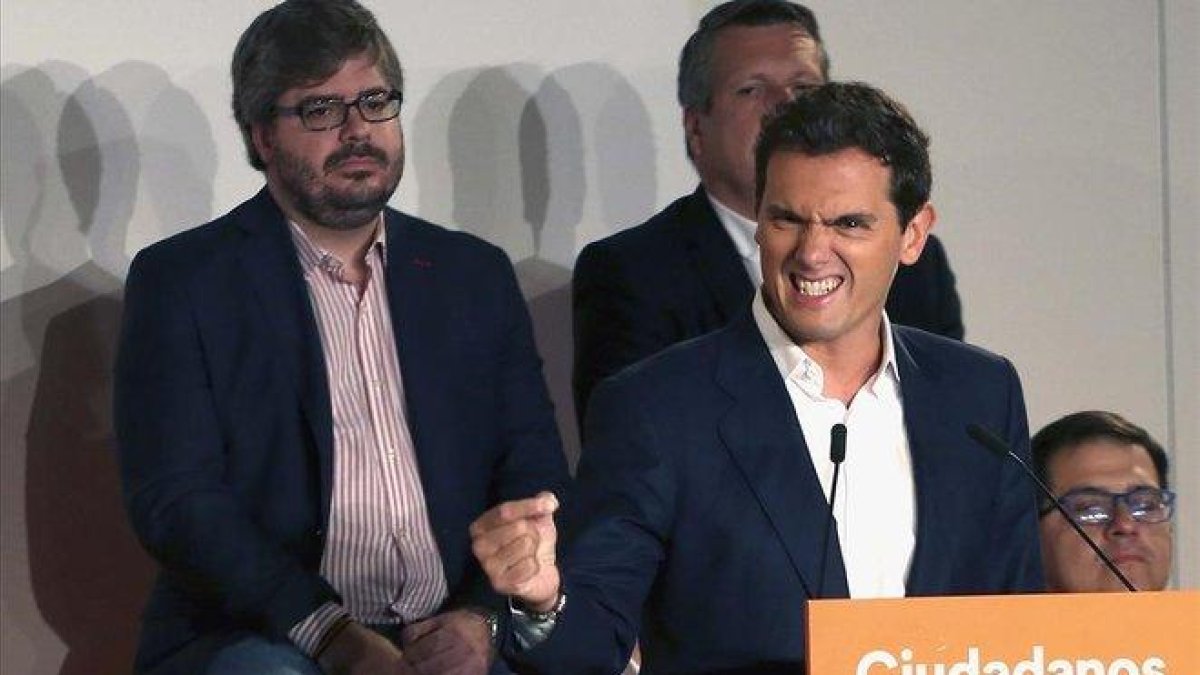 Albert Rivera, en el consejo general de Ciudadanos.-DAVID CASTRO