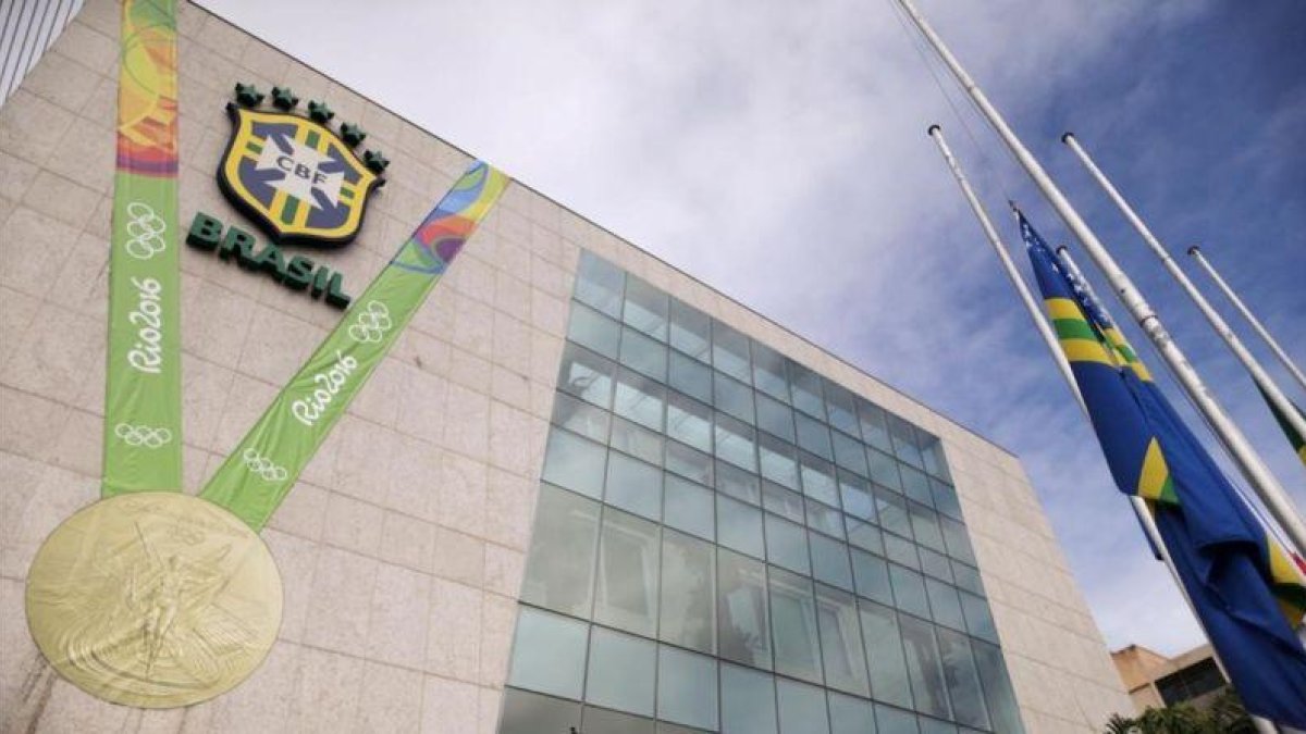 El cuartel de la Confederación Brasileña de Fútbol en Río.-UESLEI MARCELINO