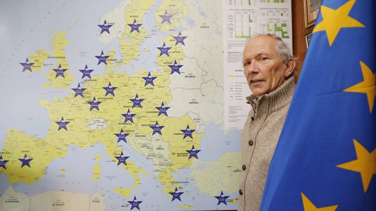 El presidente de la Casa de Europa, José Sagredo.-Raúl G Ochoa