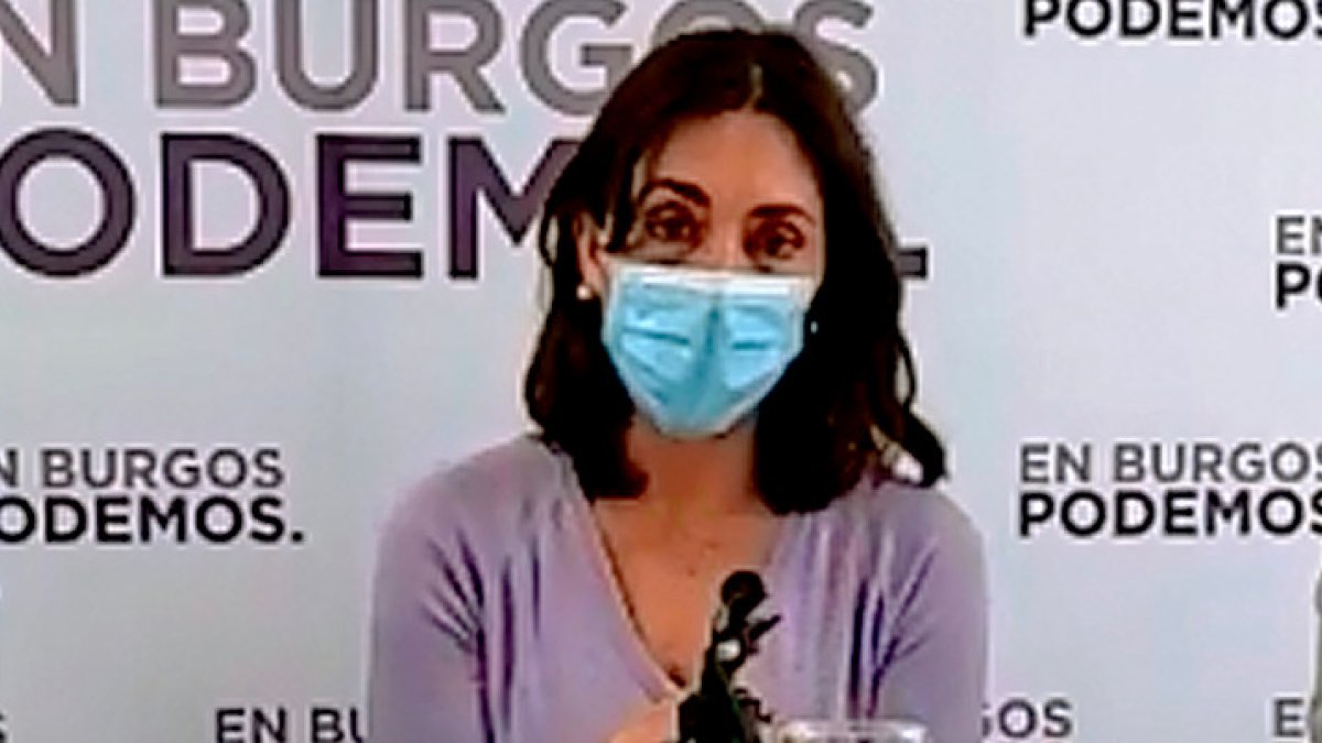 Marga Arroyo, portavoz de Podemos en el Ayuntamiento de Burgos. ECB