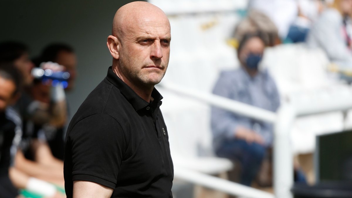 Julián Calero, en la banda de El Plantío. SANTI OTERO