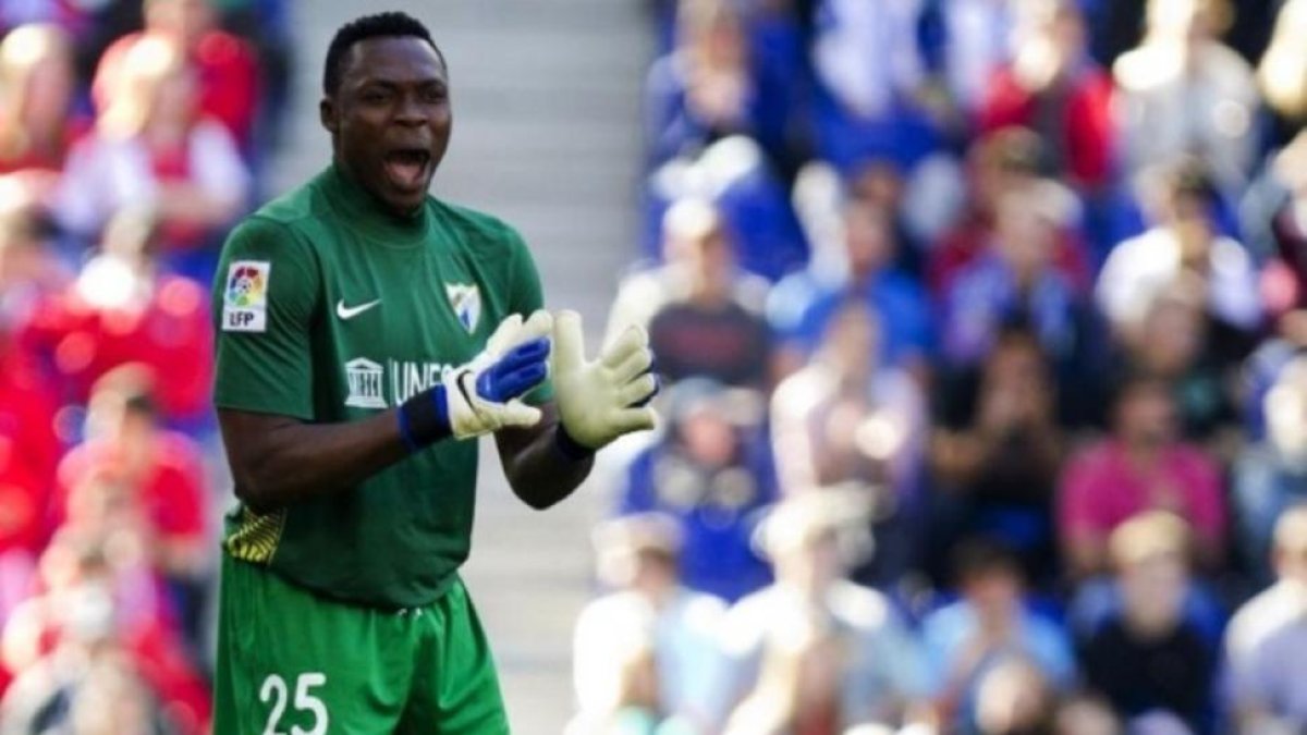 Kameni, en un partido reciente con el Málaga.-