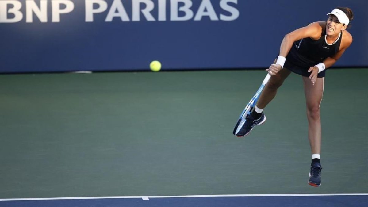 Muguruza, en su partido ante Keys-AP / TONY AVELAR