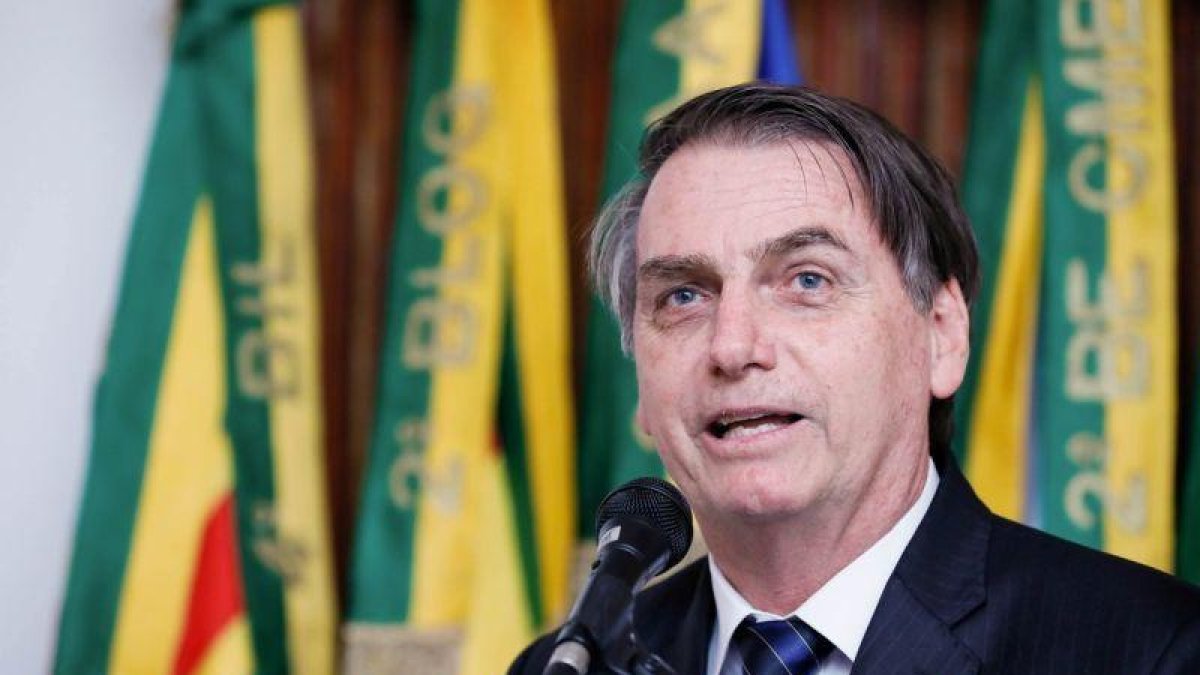 El presidente de Brasil, Jair Bolsonaro en conferencia de prensa.-EFE