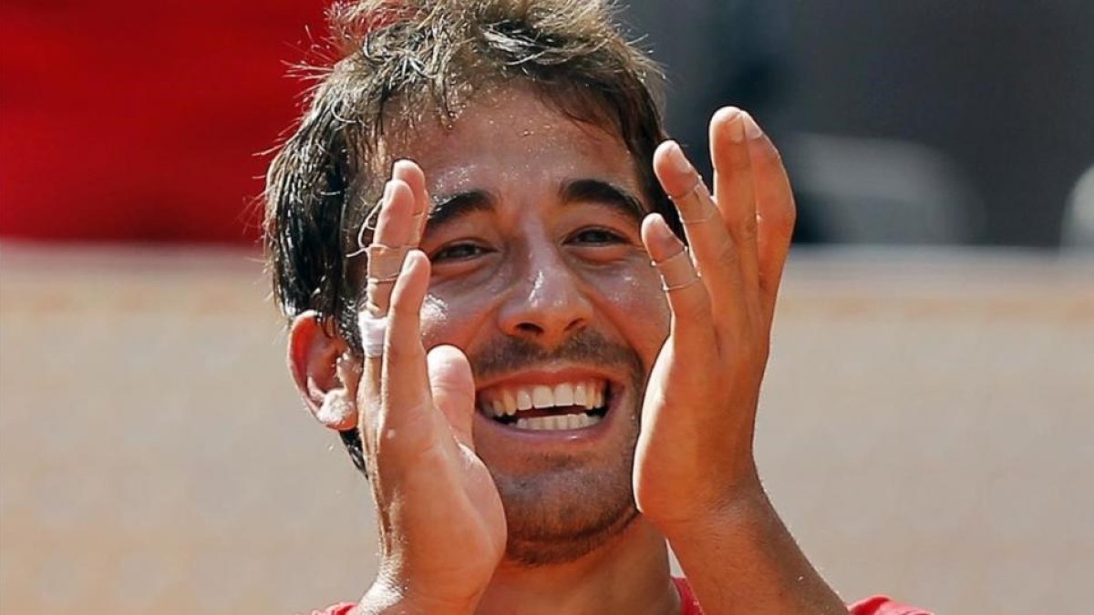 Marc López, pareja de Feliciano en el doble finalista en Roland Garros.-AP / ANDRÉS KUDACKI