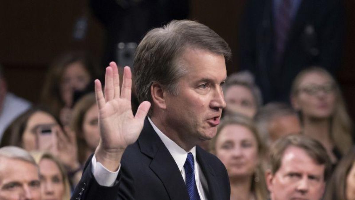 Brett Kavanaugh fue el elegido por el presidente Donald Trump para una plaza a la Corte Suprema.-J SCOTT APPLEWHITE (AP)