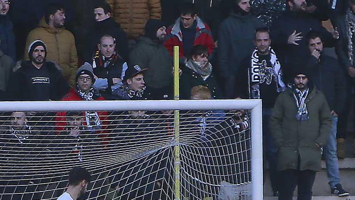 Imagen del partido que enfrentó al Burgos CF con el Tudelano.-RAÚL G. OCHOA