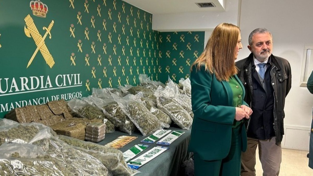 La Guardia Civil de Burgos intercepta 93 kilos de marihuana y hachís en la A-1. ECB