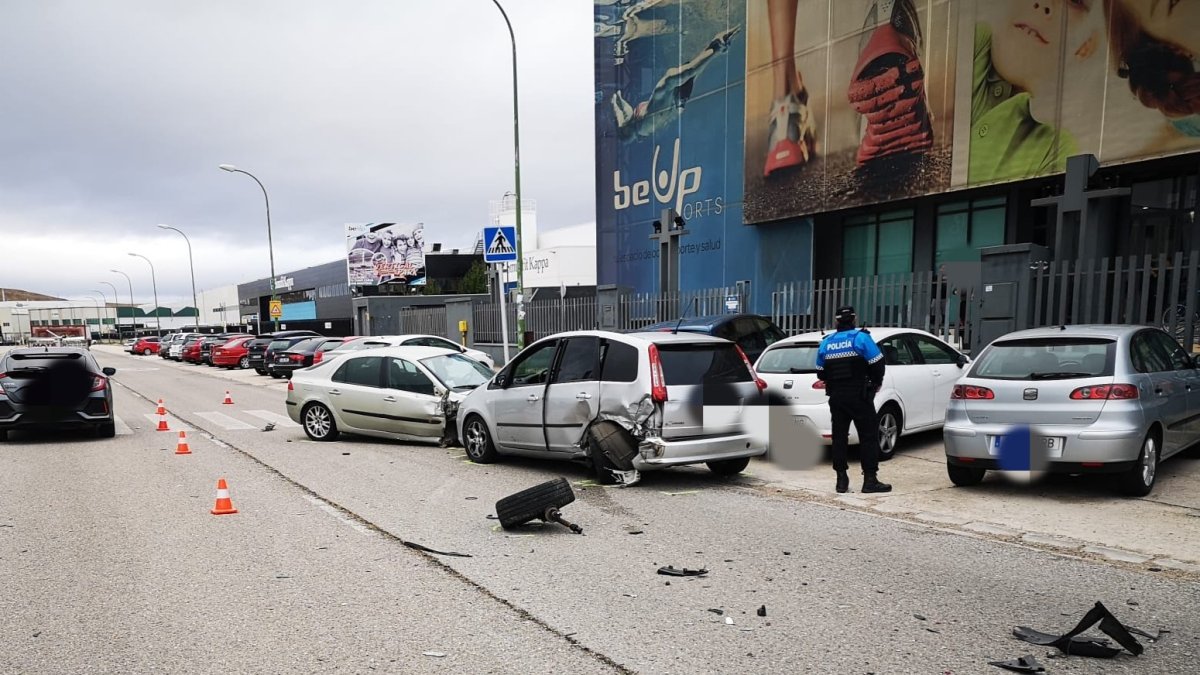 Imagen del accidente. POLICÍA LOCAL