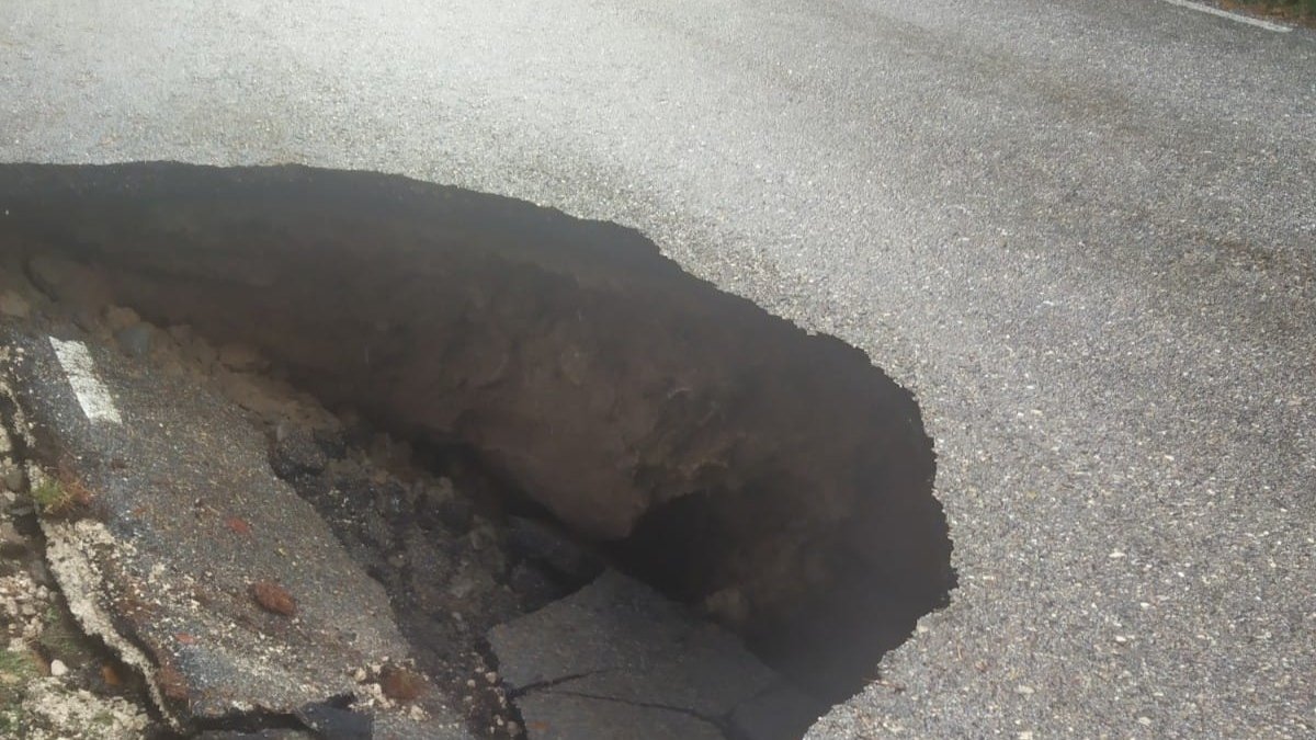 Imagen del socavón. ECB