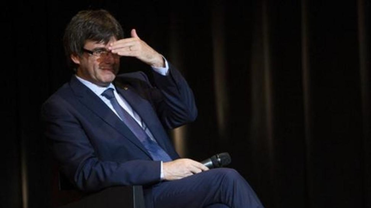 El 'president' de la Generalitat, Carles Puigdemont.-EFE / QUIQUE GARCÍA