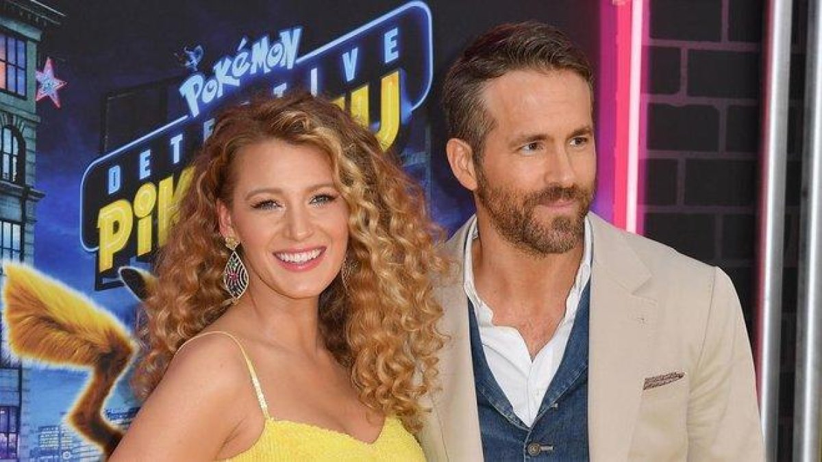 Ryan Reynolds y Blake Levely.-AFP / ANGELA WEISS